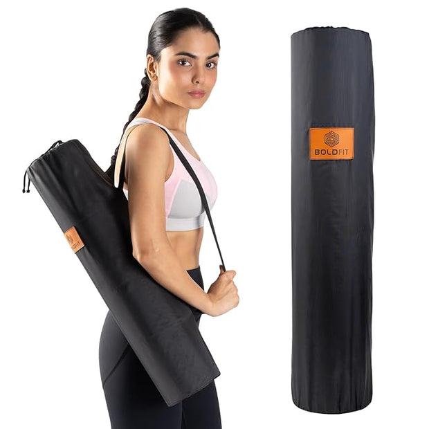 Boldfit Yoga Mat Cover Bag Black Yoga Mat Bag